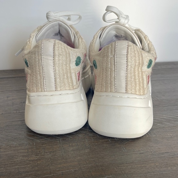 Free People Catch Me If You Can Mirror Combo Crochet Sneakers Size 38 US 8 Boho - Picture 4 of 10